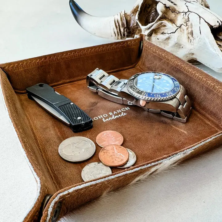 Cowhide Leather Tray