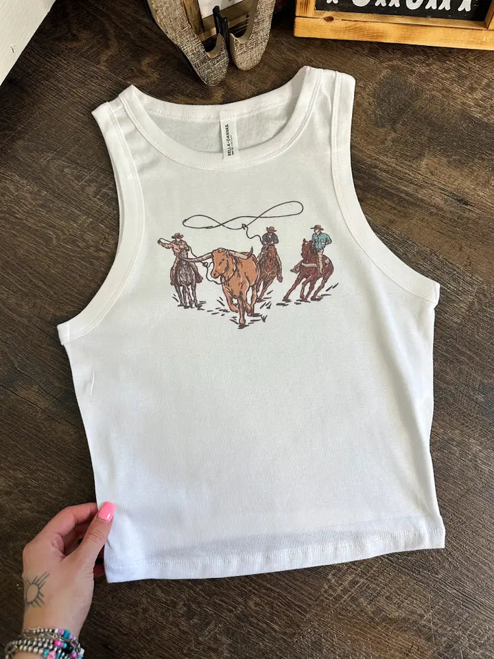 Roping Cropped Tank