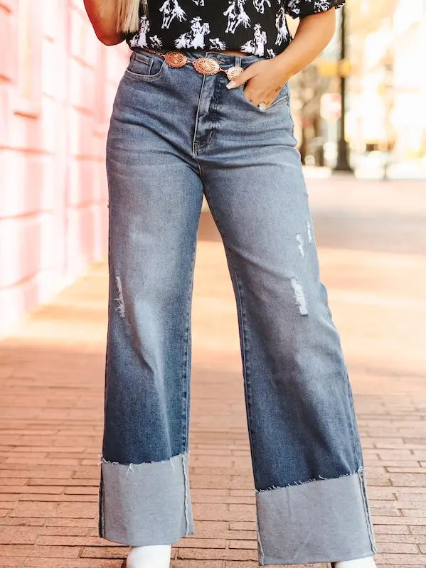 High Rise Trouser Jeans