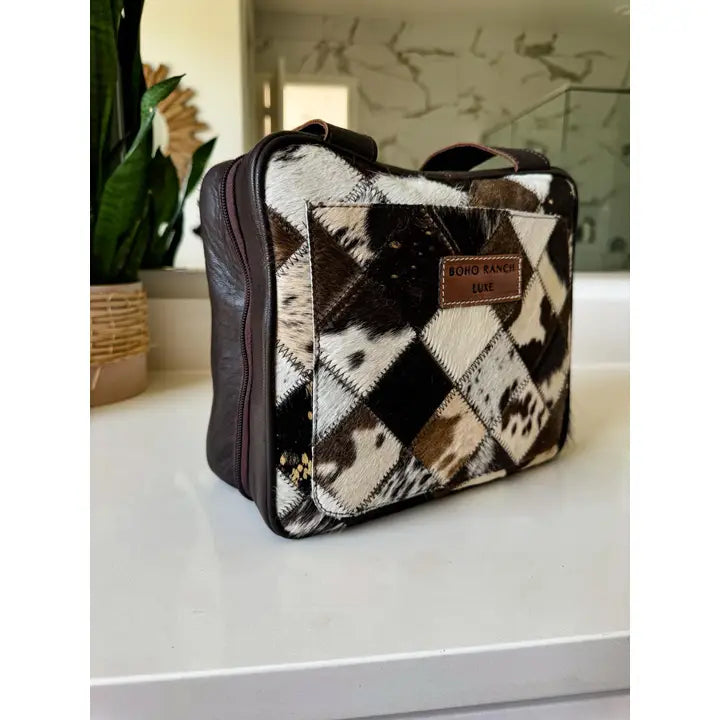 Travel Cowhide Hanging Bag