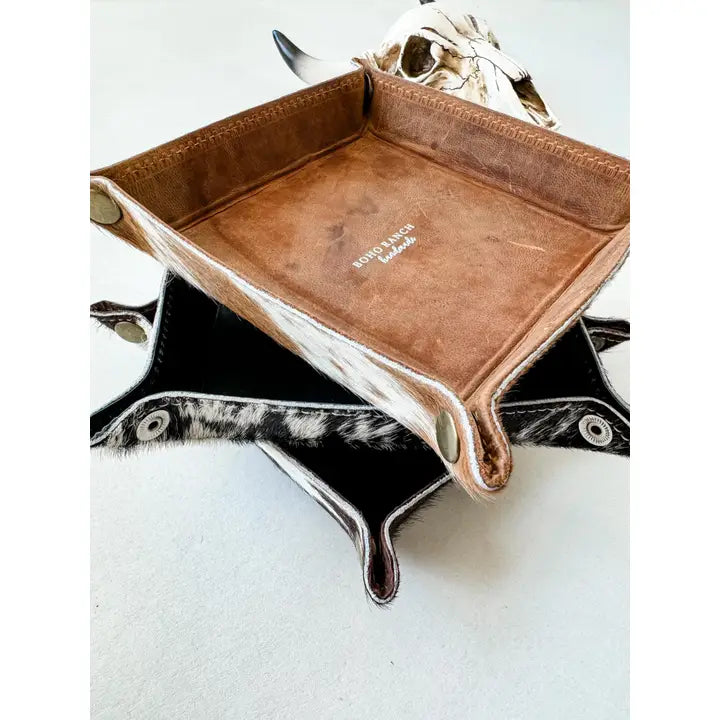 Cowhide Leather Tray