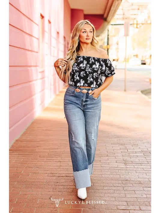High Rise Trouser Jeans