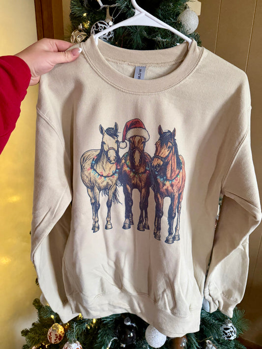 Christmas Horse Sweater