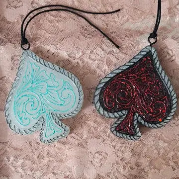 Spade Freshie- Teal/Silver